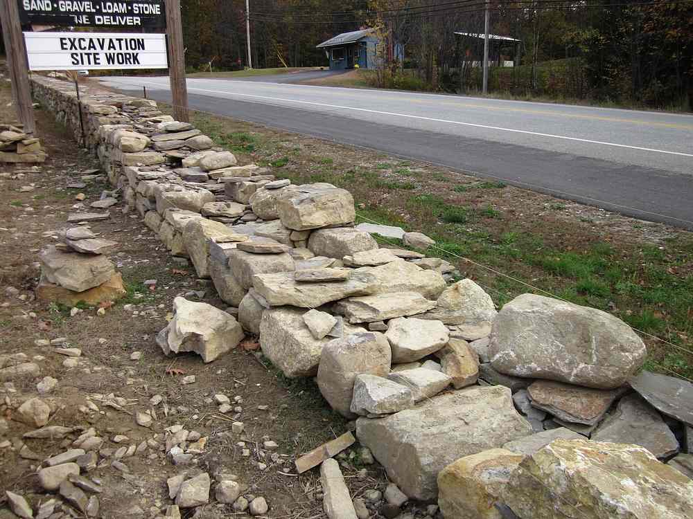 stone wall construction